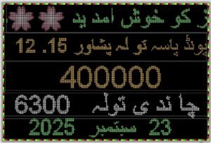 Gold Rate Today in Pakistan