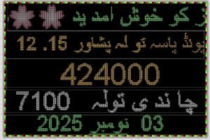 gold rate today in pakistan