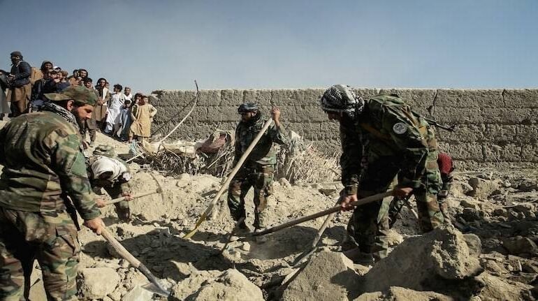 Afghan Taliban checkpoints tanks destroyed