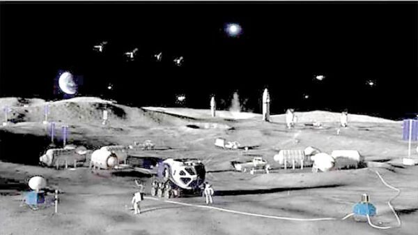 NASA Moon base construction plan