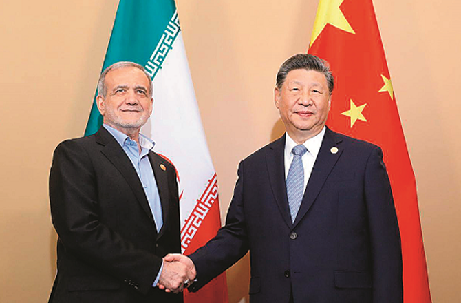 China supplying weapons to Iran