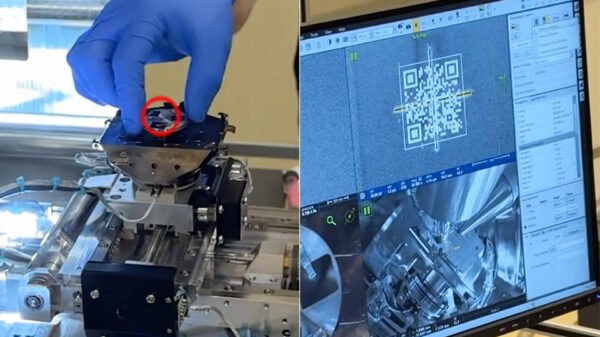 world smallest QR code scientists