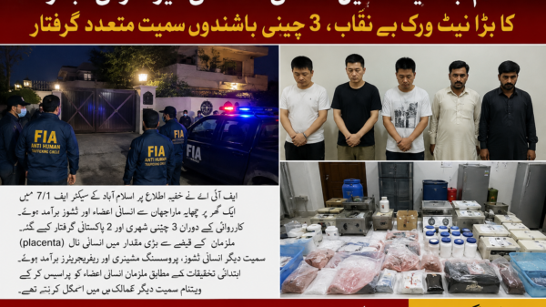 اسلام آباد میں گھر پر چھاپہ، انسانی اعضا برآمد کرلئے گئے