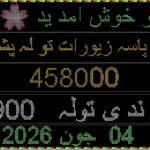 سونے کی قیمت میں بڑی کمی، فی تولہ 8 ہزار 600 روپے سستا