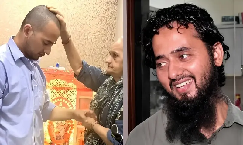 بھارت میں اسلام قبول کرنے والے آیوش ملک نے دوبارہ ہندو مذہب اختیار کرلیا