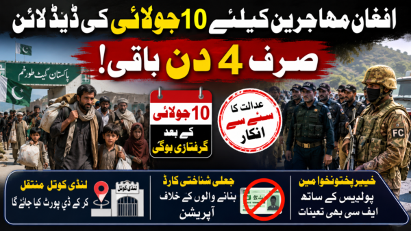 افغان مہاجرین کی گرفتاری، ڈیڈلائن میں صرف 4 روز باقی رہ گئے