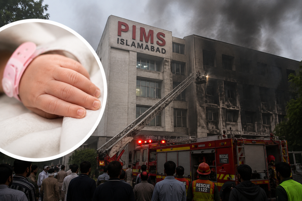 پمز ہسپتال کی نرسری میں آتشزدگی ، 14 نومولود جاں بحق