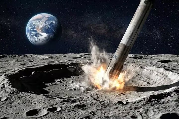 سپیس ایکس کا راکٹ چاند سے ٹکرا گیا، زمین کیلئے کوئی خطرہ نہیں،ناسا