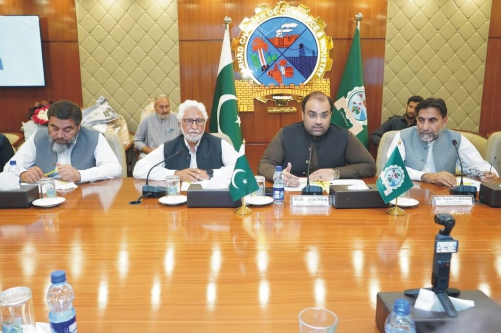 سرحد چیمبر کا تاجر و صنعتکاروں کے مسائل کے حل کیلئے ورکنگ گروپس تشکیل دینے کا اعلان