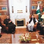 گورنر فیصل کنڈی اور سرحدچیمبر کے صدر ملک عمران اسحق کے درمیا ن اہم ملاقات