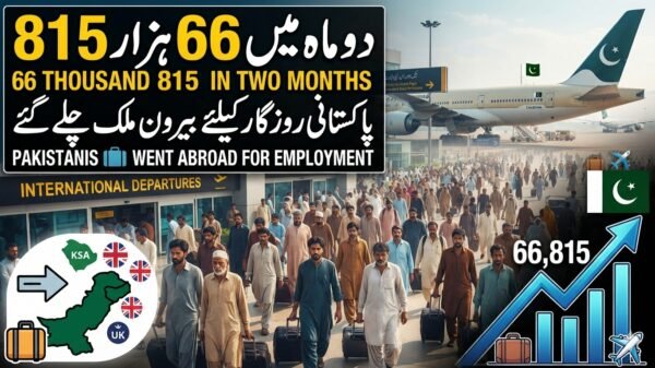 دو ماہ میں 66ہزار 815پاکستانی روزگارکیلئے بیرون ملک چلے گئے