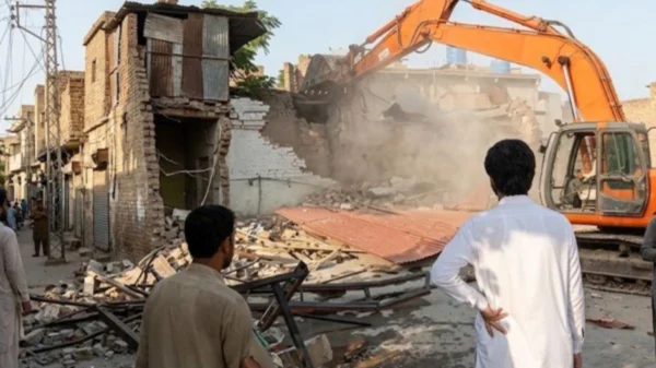 پشاور رنگ روڈ پر تجاوزات کے خلاف گرینڈ آپریشن جاری